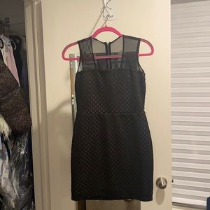 Nicole Miller semi sheer Mini Dress